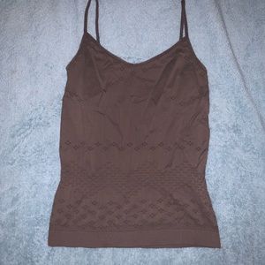 Brown stretch tank